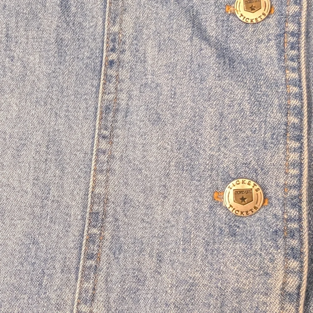 Carolina Blues Vintage Denim Button-Down Dress Size 7/8 100%cotton - Picture 3 of 9